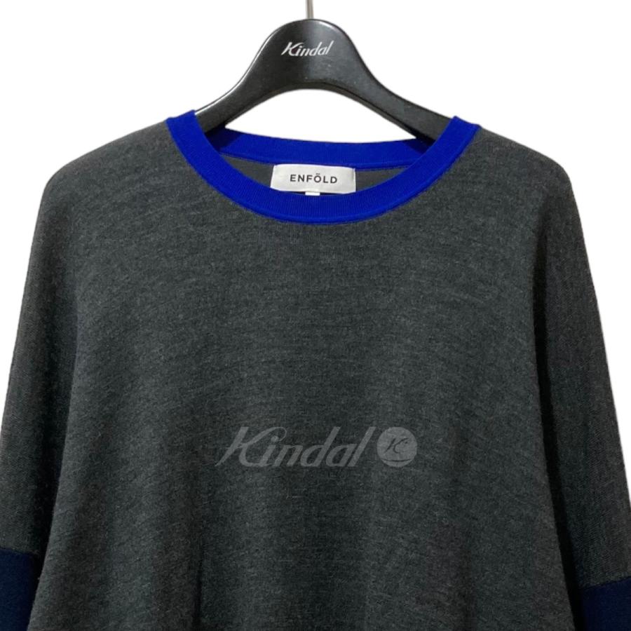 エンフォルド ENFOLD LINE WIDE PULLOVER プルオーバーニット 300FA270 