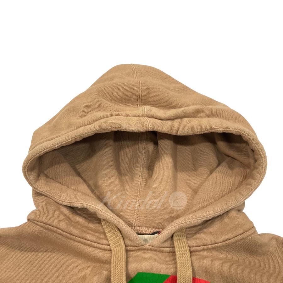 GUCCI 【値下げ】GUCCI コットンロゴ プルオーバー フーディー 717427 