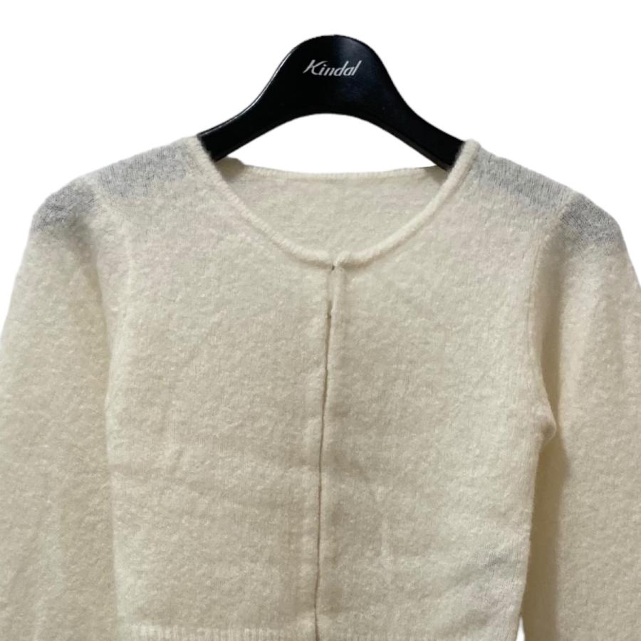 yo BIOTOP cashmere hock cardigan ホワイト