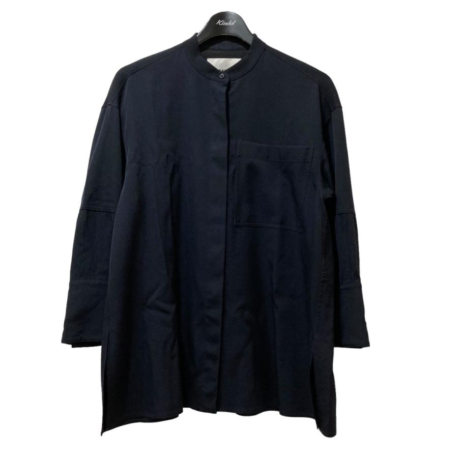 JIL SANDER 【値下げ】JIL バンドカラーシャツ J04DL0007 ネイビー 