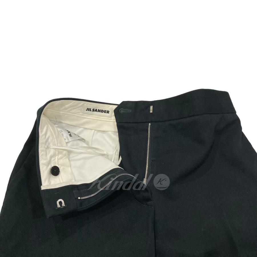 JIL SANDER 【値下げ】JIL シルク混コットンパンツ J04KA0003 ネイビー 