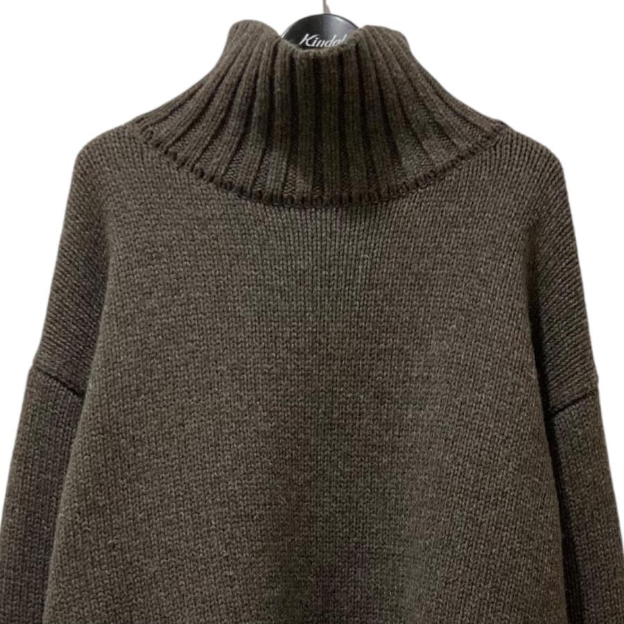 エイトン ATON SILTE MOULIN OVERSIZED KNIT タートルネックニット 