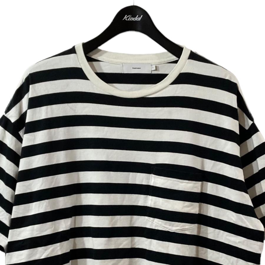 グラフペーパー Graphpaper BORDER POCKET TEE S ボーダー 半袖Tシャツ 