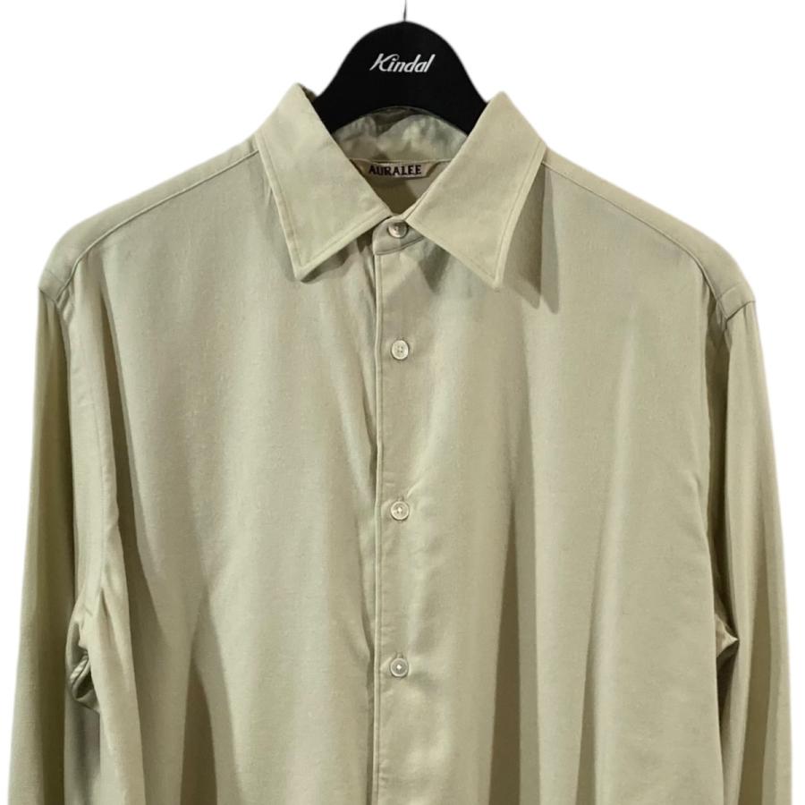 AURALEE 【値下げ】AURALEE SUPER LIGHT WOOL SHIRT 長袖シャツ 
