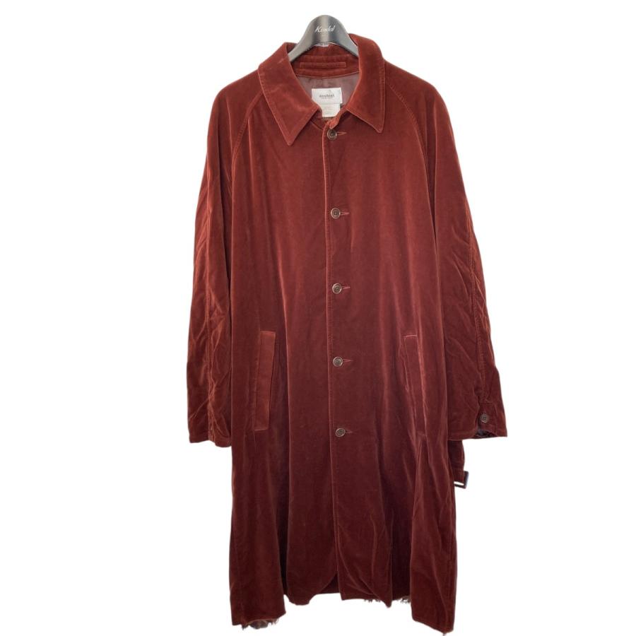 doublet 21aw CUT OFF VELVET COAT