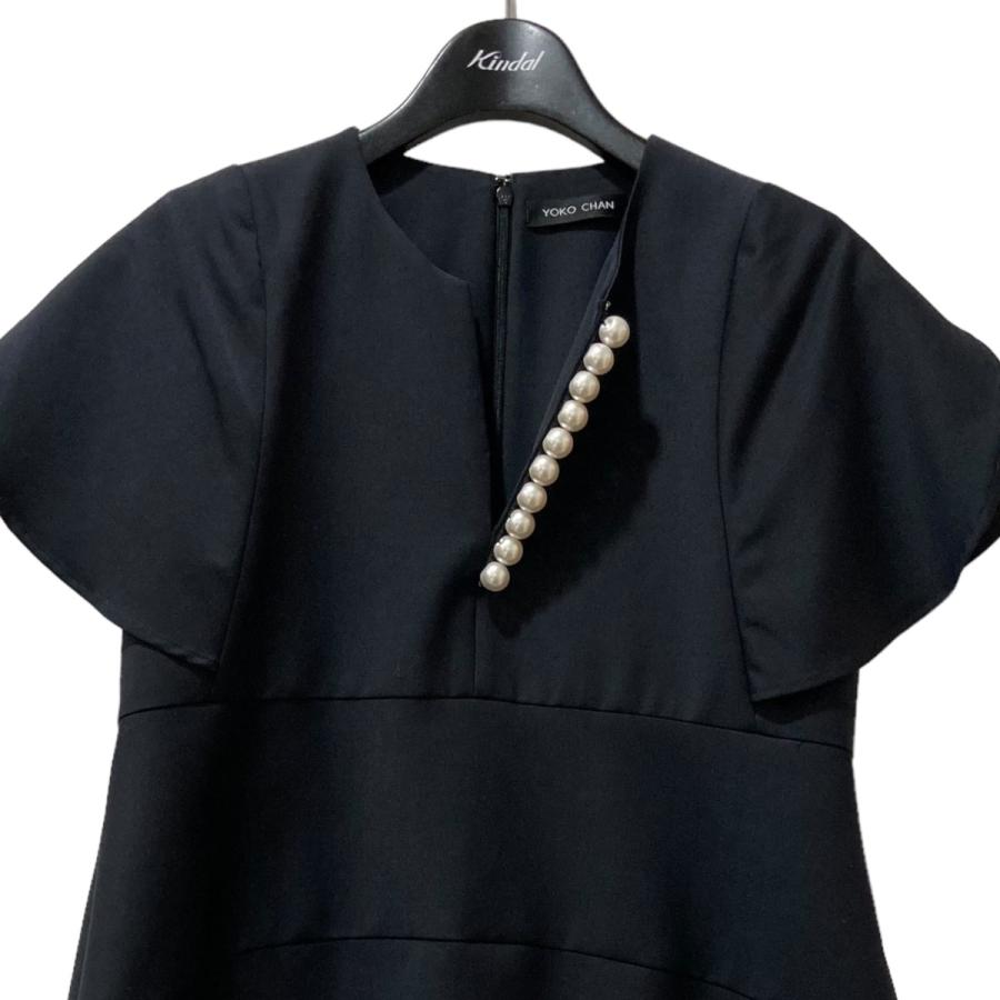 美品 YOKO CHAN フレアスリーブパールスリットラインブラウス 40 YOKOCHAN フレアスリーブパールスリットラインブラウス ヨーコチャン