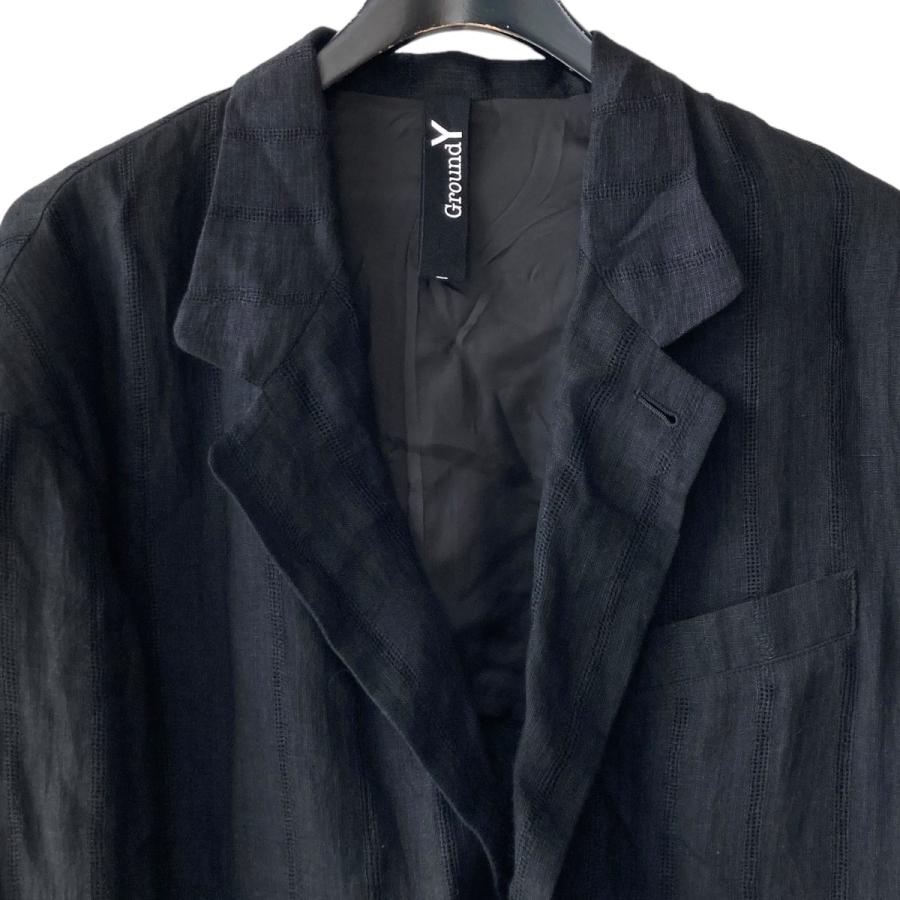 Ground Y 【値下げ】GROUND Y 24SS RAISED STRIPE OVERSIZED JACKET