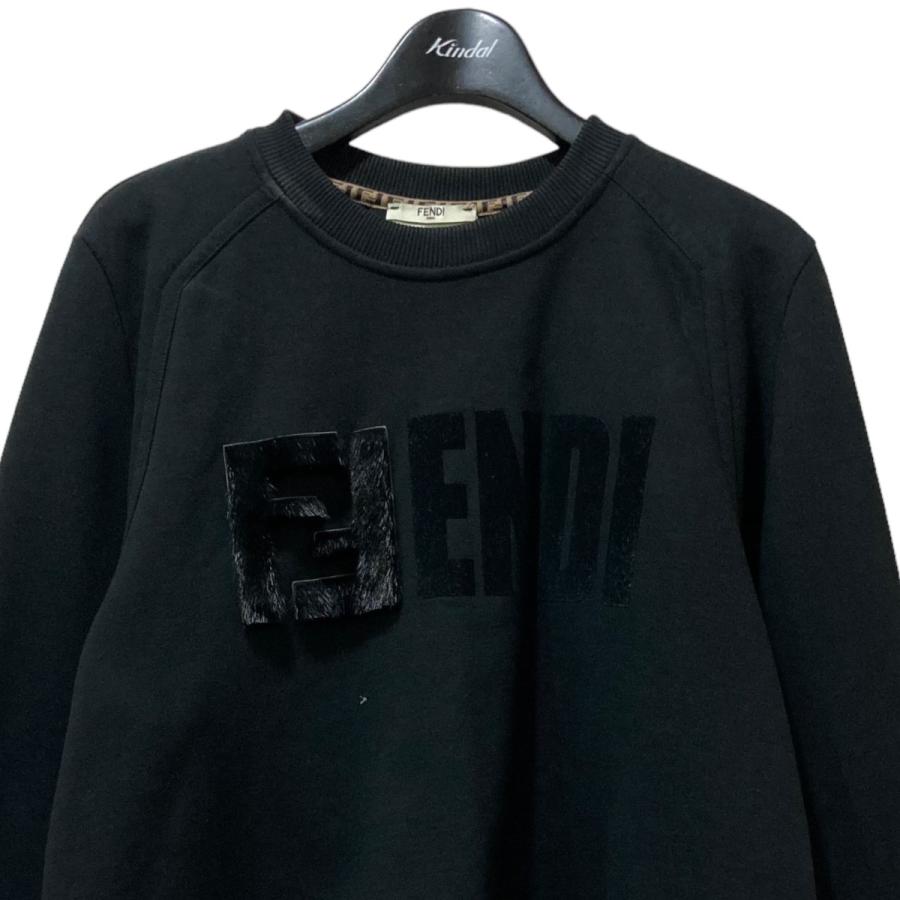 値下げ】FENDI ミンクファー サイドリボンスウェット FS7186 A5GP  