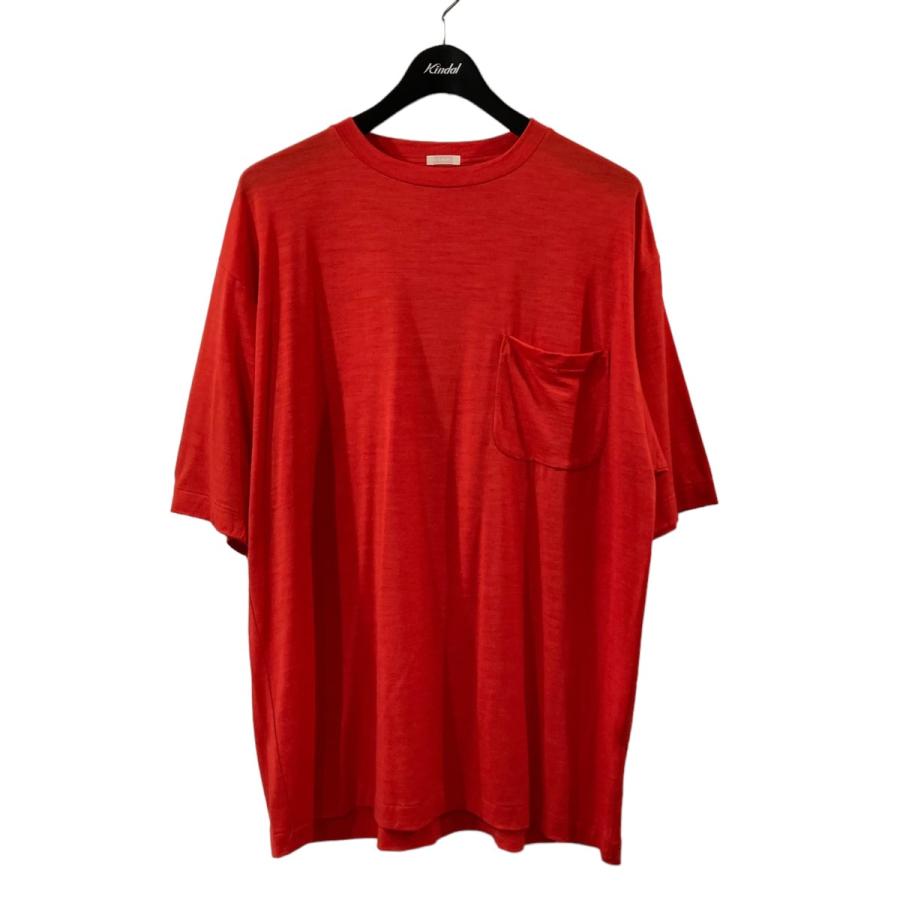 コモリ COMOLI 20SS ウール天竺半袖クルーネックTシャツ ポケットT 