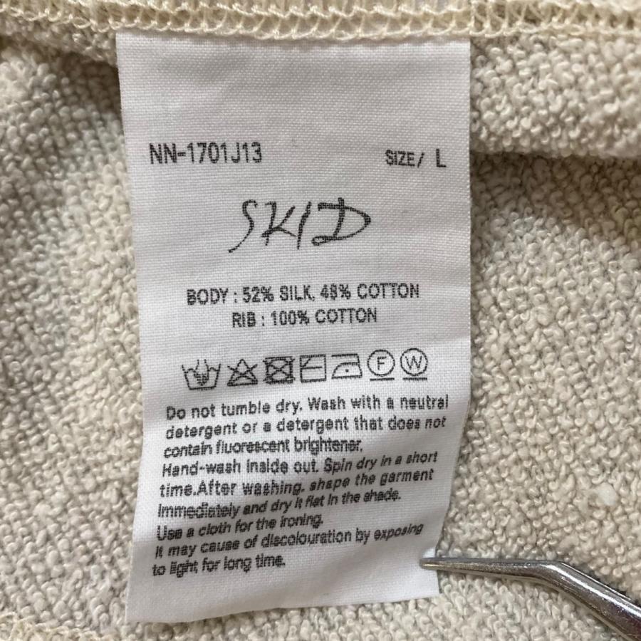 NICENESS 【値下げ】NICENESS SKID シルクスウェットプルオーバー 長袖