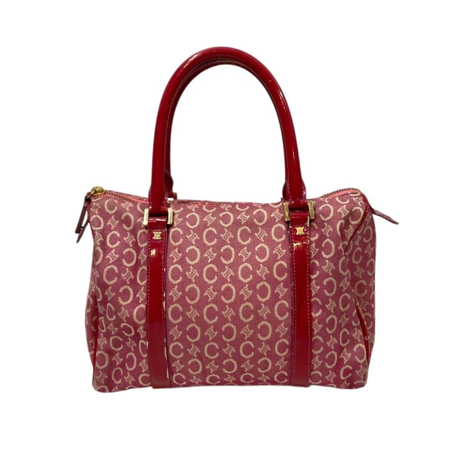 CELINE セリーヌ マカダム ミニボストン ミニバッグ ピンク  