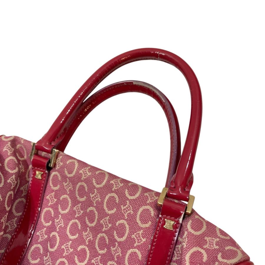 CELINE セリーヌ マカダム ミニボストン ミニバッグ ピンク  