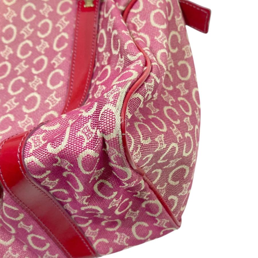 CELINE セリーヌ マカダム ミニボストン ミニバッグ ピンク  