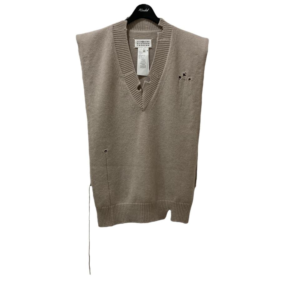Maison Margiela メゾンマルジェラ ニットベスト S51TH0072 ベージュ 