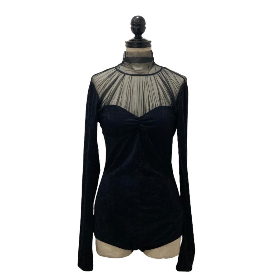 フェティコ FETICO TURTLE VELOUR BODYSUIT チュールギャザー フェティコ FETICO TURTLE VELOUR BODYSUIT チュールギャザー