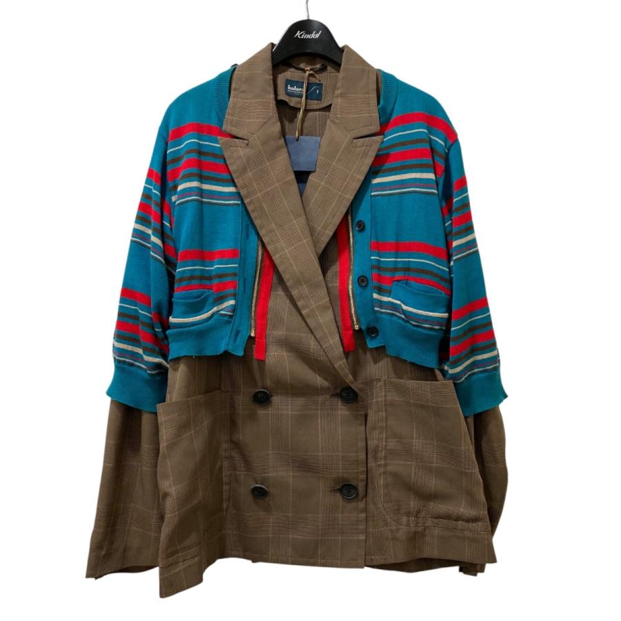 Color カラー KOLOR ニットレイヤードテーラードジャケット 21SCL  