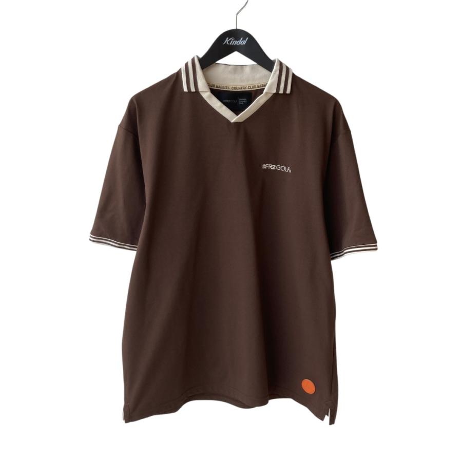 FR2GOLF ポロシャツ FR2 エフアールツーゴルフ GOLF BACK CIRCLE LOGO Vネック