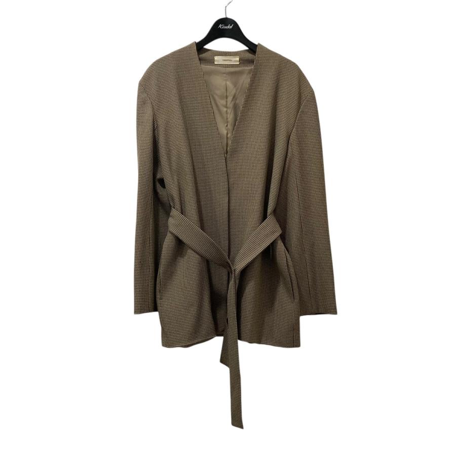 TODAYFUL Collarless Belt Jacket 