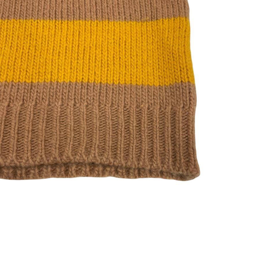 PT TORINO / ニット・セーター(厚手)/FREE/ウール/BRW/ボーダー/TL4SGL040GEG PT TORINO 【値下げ】PT TORINO アルパカボーダーニット TL4SGL040GEG