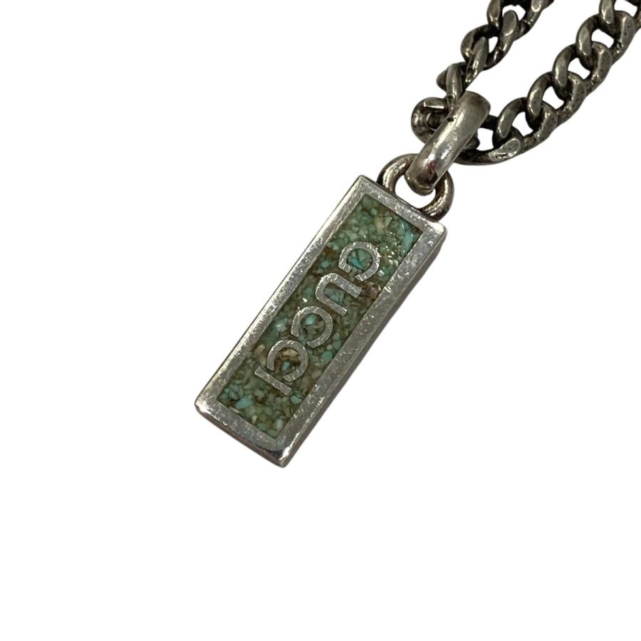 GUCCI（グッチ） 【値下げ】GUCCI ロゴプレートネックレス シルバー