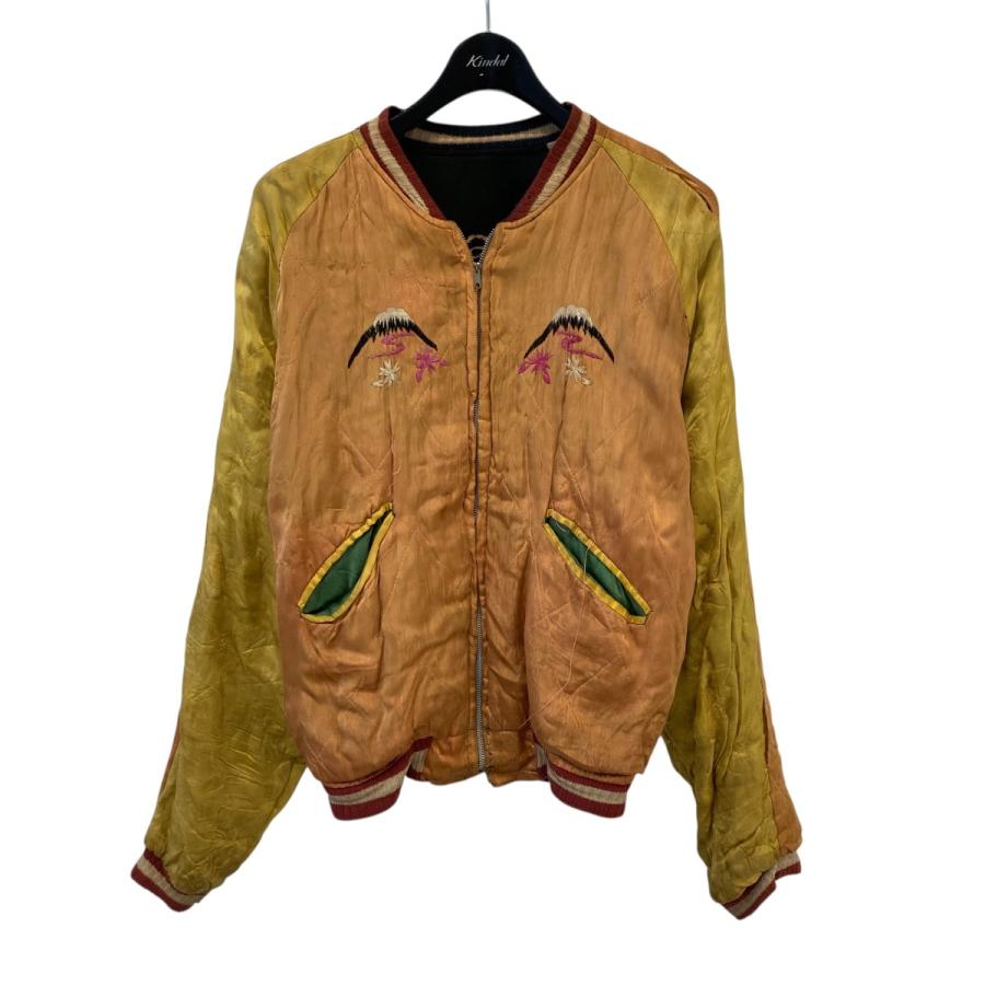 VINTAGE 【値下げ】VINTAGE 50s JAPAN 虎×鷹 スカジャン ブラック