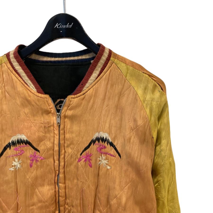 VINTAGE 【値下げ】VINTAGE 50s JAPAN 虎×鷹 スカジャン ブラック