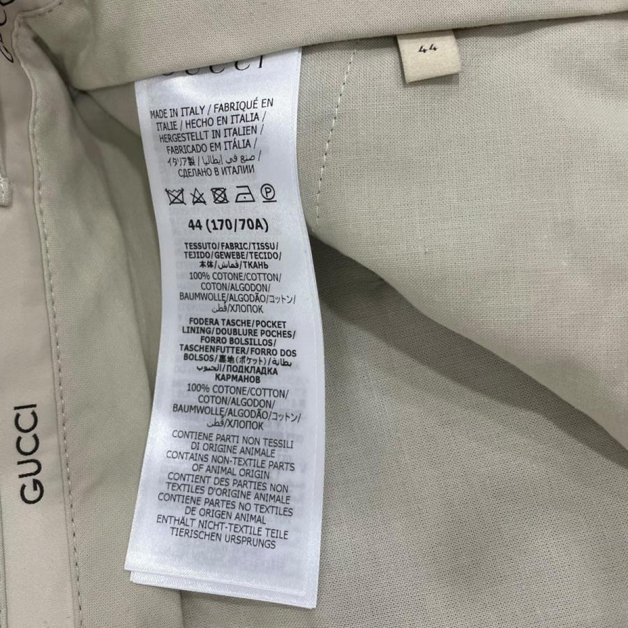 GUCCI グッチ ベロアパンツ 770044 ベージュ サイズ：44
