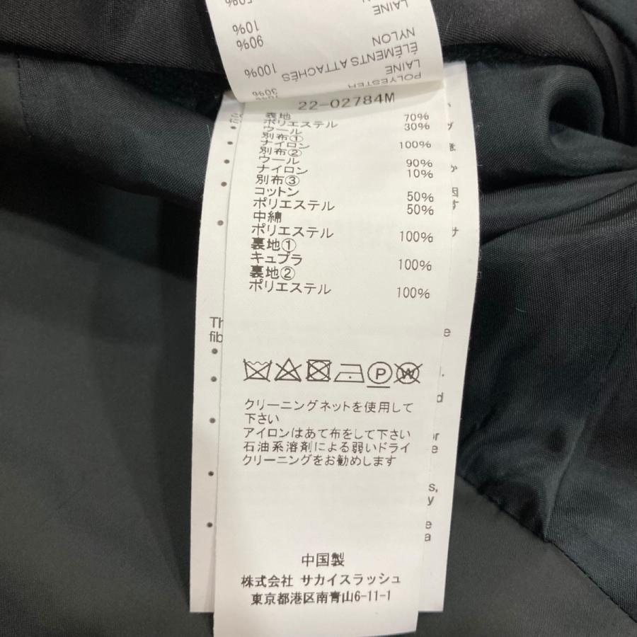sacai サカイ suiting mix ブルゾン 22-02784M ブラック サイズ