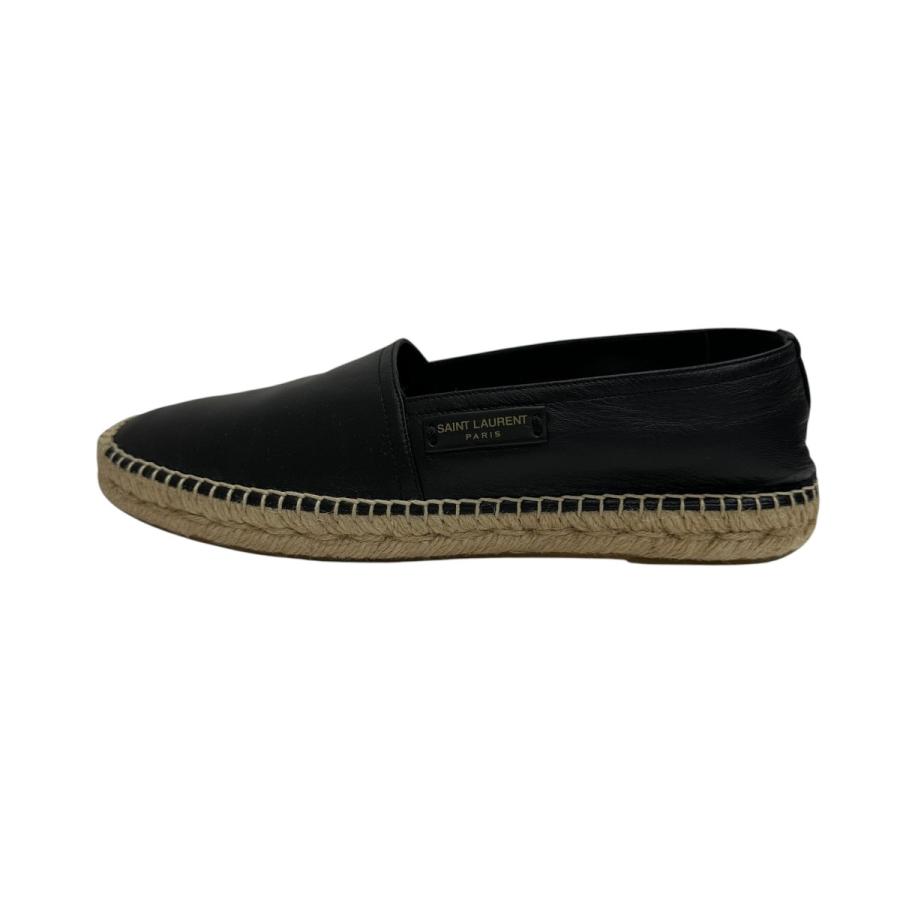Saint Laurent Paris Flat Shoes レザースリッポン 557479 ブラック 