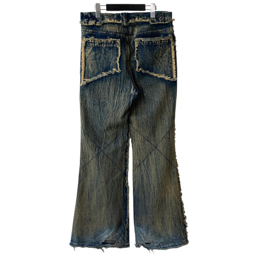 値下げ】NO／FAITH STUDIOS FLARED DENIM 002 デニムパンツ インディゴ