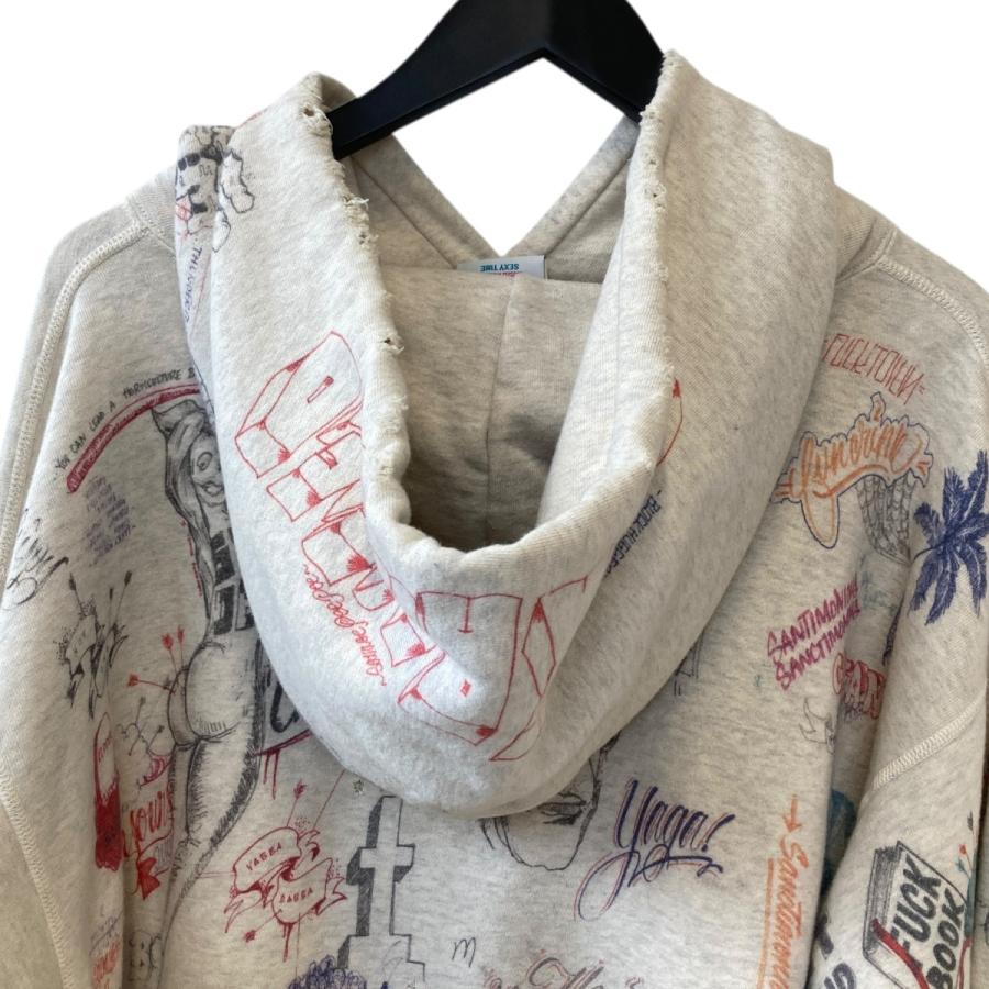 値下げ】SAINT MICHAEL 24SS BR HOODIE LA プルオーバーパーカー SM