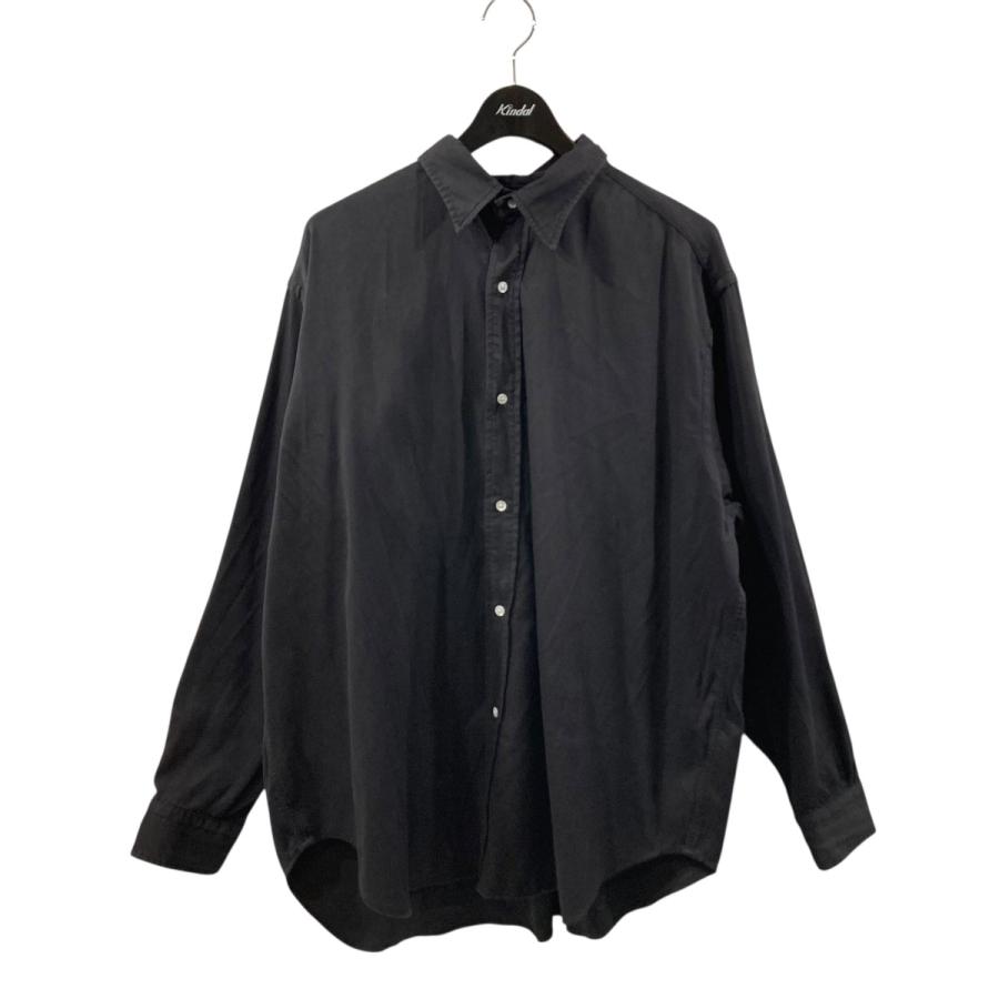 アプレッセ A．PRESSE 24SS Double Weave Twill Regular Collar Shirt