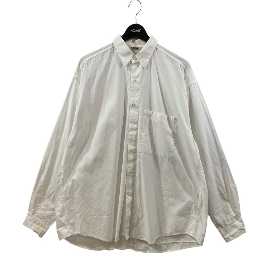 AURALEE オーラリー　A23SS02TN シャツ　ホワイト AURALEE オーラリー 23SS 長袖シャツ A23SS02TN ホワイト サイズ