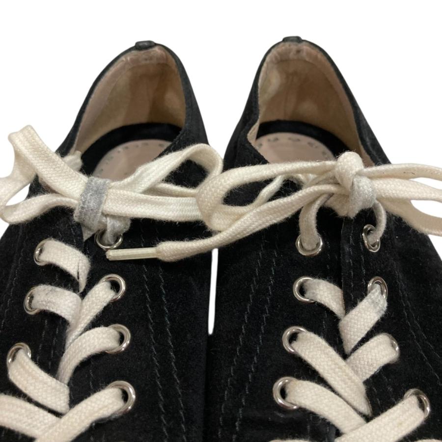 miu 【値下げ】MIU MIU スウェードローカットスニーカー ブラック