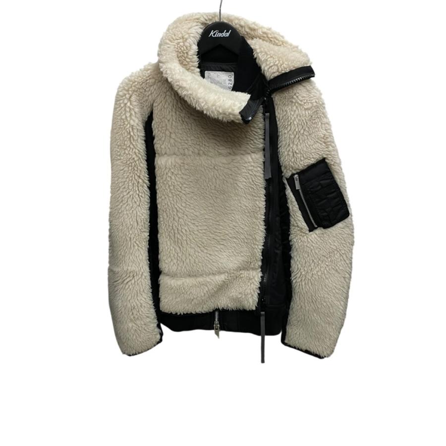 sacai（サカイ） sacai Faux Shearling x Nylon Twill ボアジャケット