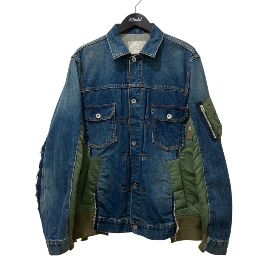 sacai サカイ MA-1ドッキングデニムジャケット SCM-022 インディゴ 
