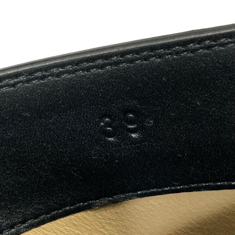 ボッテガヴェネタ BOTTEGA VENETA フラッシュレザークロッグサンダル ブラック×グリーン サイズ：39_8