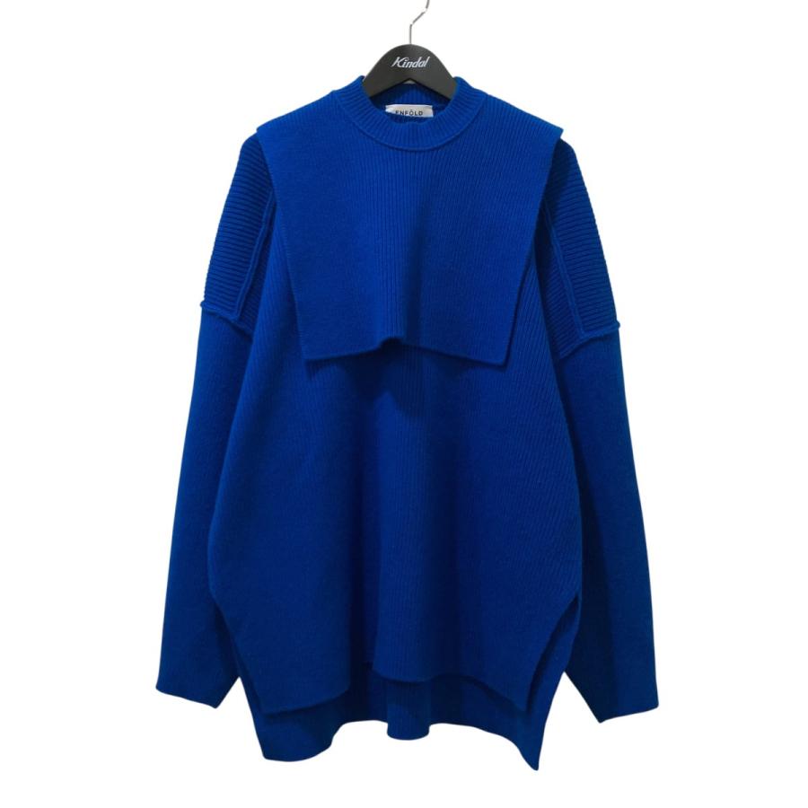 ENFOLD 【値下げ】ENFOLD ウールリブビブレイヤードニットプル