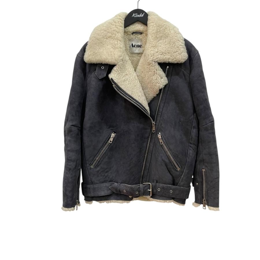 ACNE（アクネ） 【値下げ】Acne VELOCITE ムートンジャケット ネイビー
