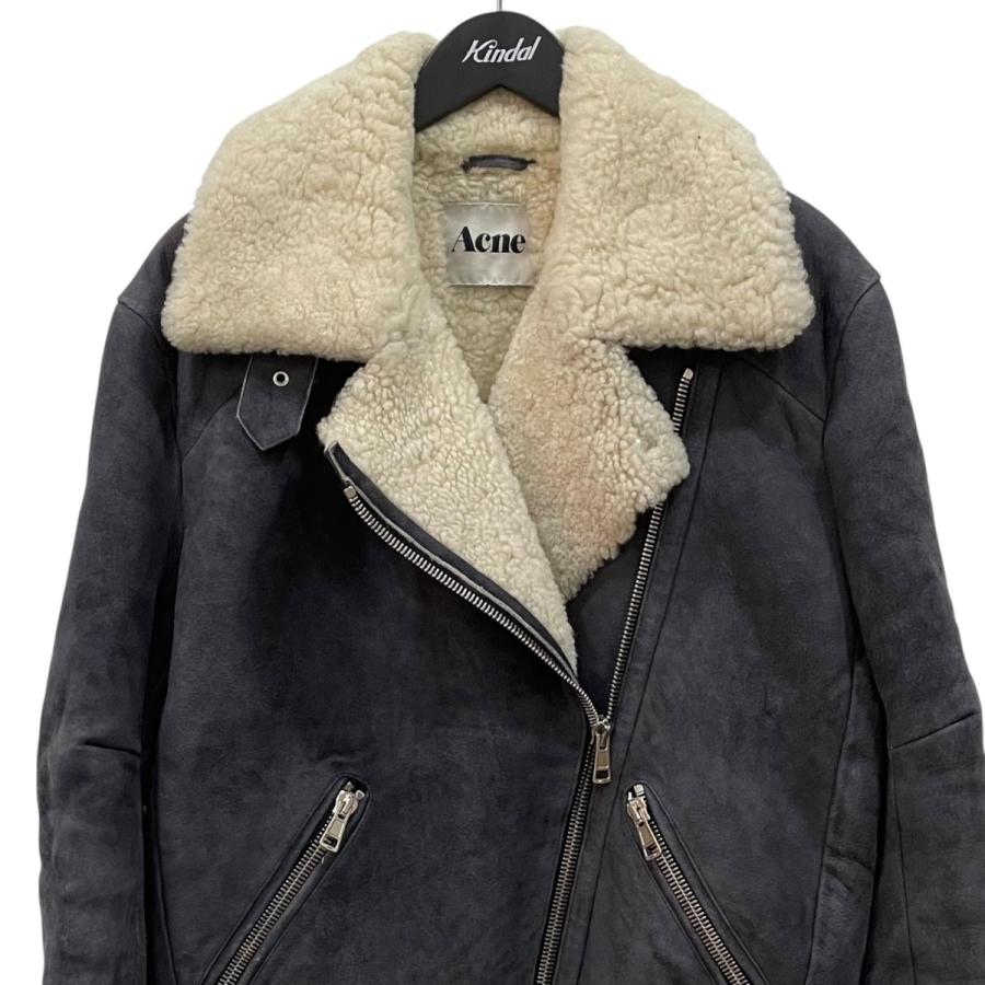 ACNE（アクネ） 【値下げ】Acne VELOCITE ムートンジャケット ネイビー
