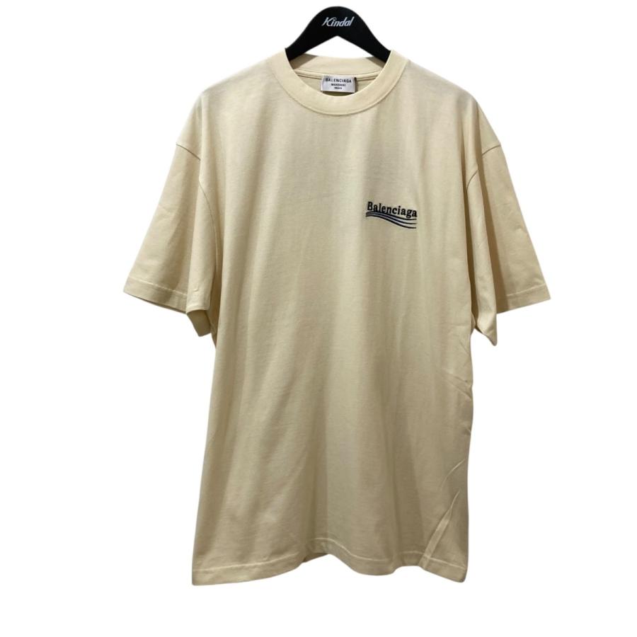 BALENCIAGA (バレンシアガ) Tシャツ641655TKVJ19084 BALENCIAGA バレンシアガ Campaign Logo クルーネックTシャツ