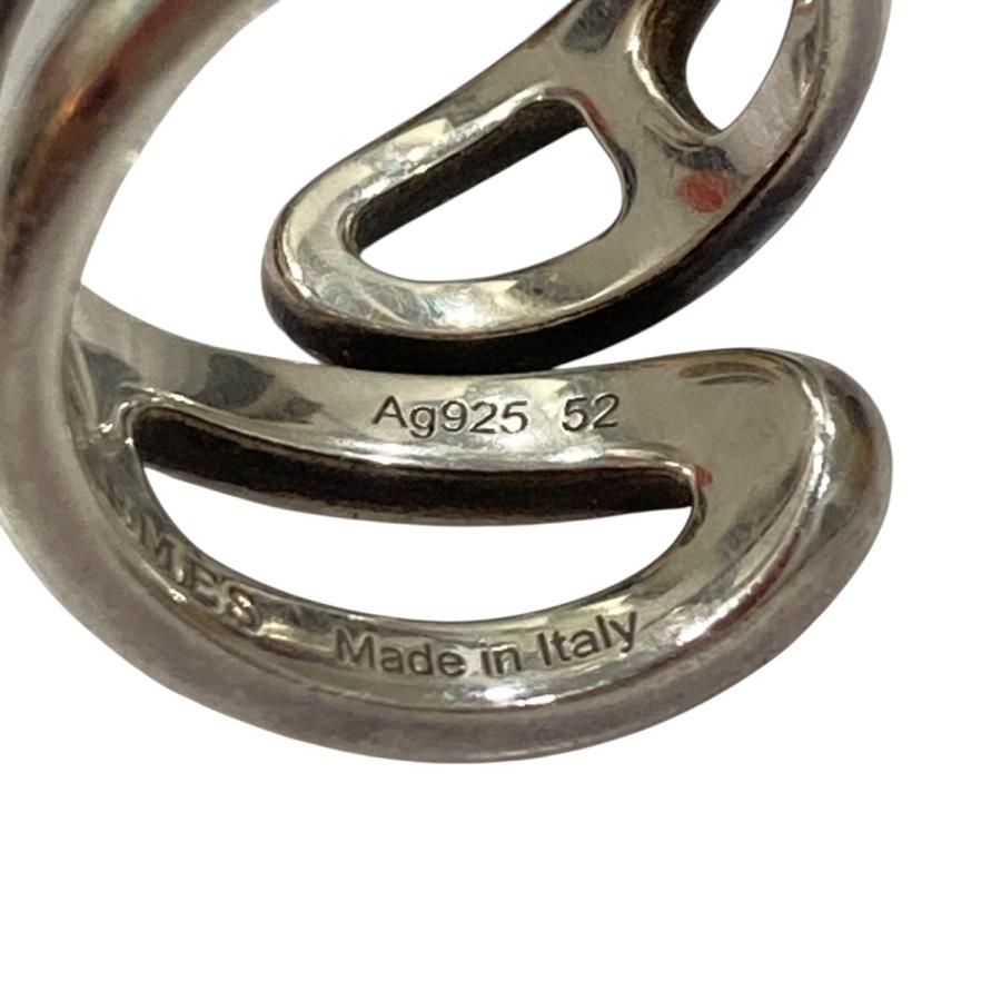 HERMES（エルメス） シェーヌダンクル ツイスト リング シルバー