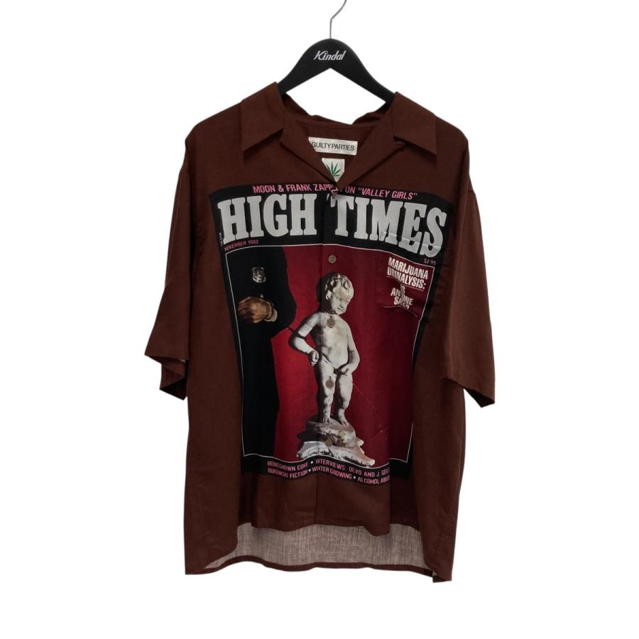 【近年モデル】WACKO MARIA オープンカラーシャツ リヨセル XL相当 WACKO MARIA ワコマリア ドット柄 オープンカラー 開襟 リヨセル