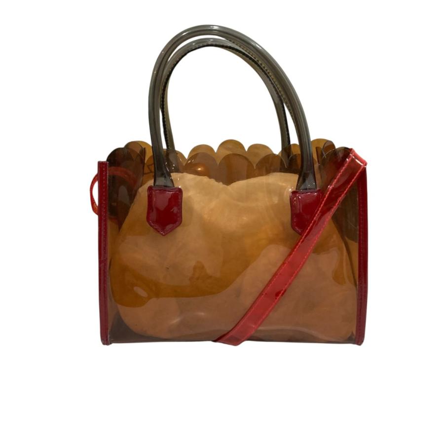 LUDLOW ラドロー 2WAYハンドバッグ レッド×ブラウン : カインドオル