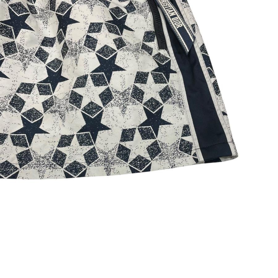 【値下げ】Christian Dior スタープリント ハーフジップワンピース 217R40A2977 ホワイト×ネイビー サイズ：F 40 (堀江店の画像