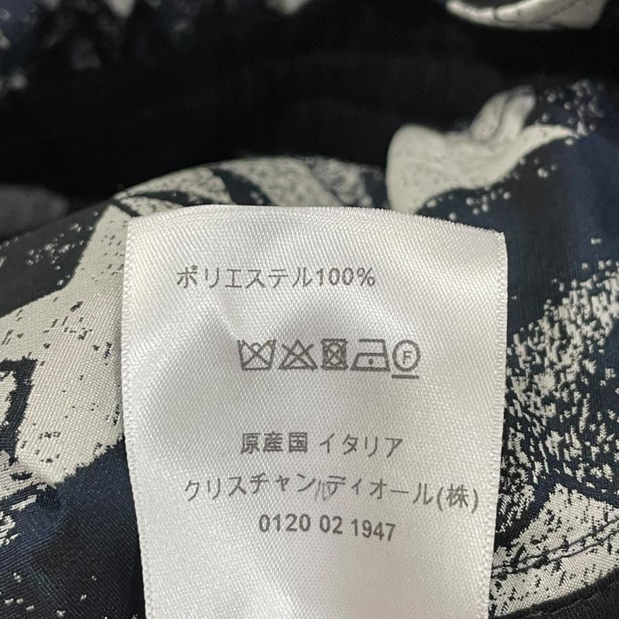 【値下げ】Christian Dior スタープリント ハーフジップワンピース 217R40A2977 ホワイト×ネイビー サイズ：F 40 (堀江店の画像