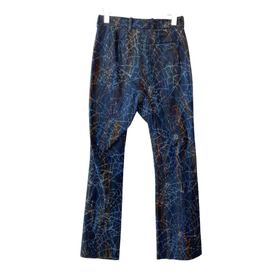 値下げ】MASU 24AW FLOCKY RAINBOW WEB FLARE PANTS 加工 フレアデニム