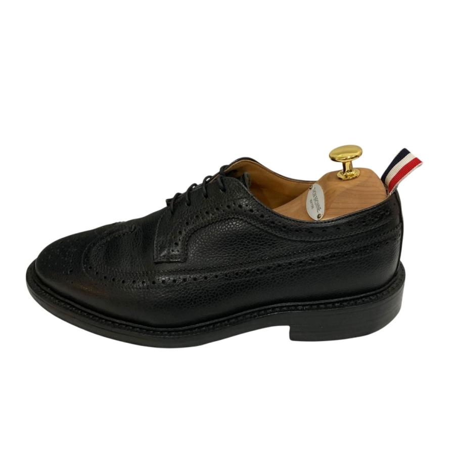 激レア‼️ Thom browneレザーpvcシアサッカーオックスフォードシューズ THOM BROWNE（トム ブラウン） 【値下げ】Thom Browne ロングウィング