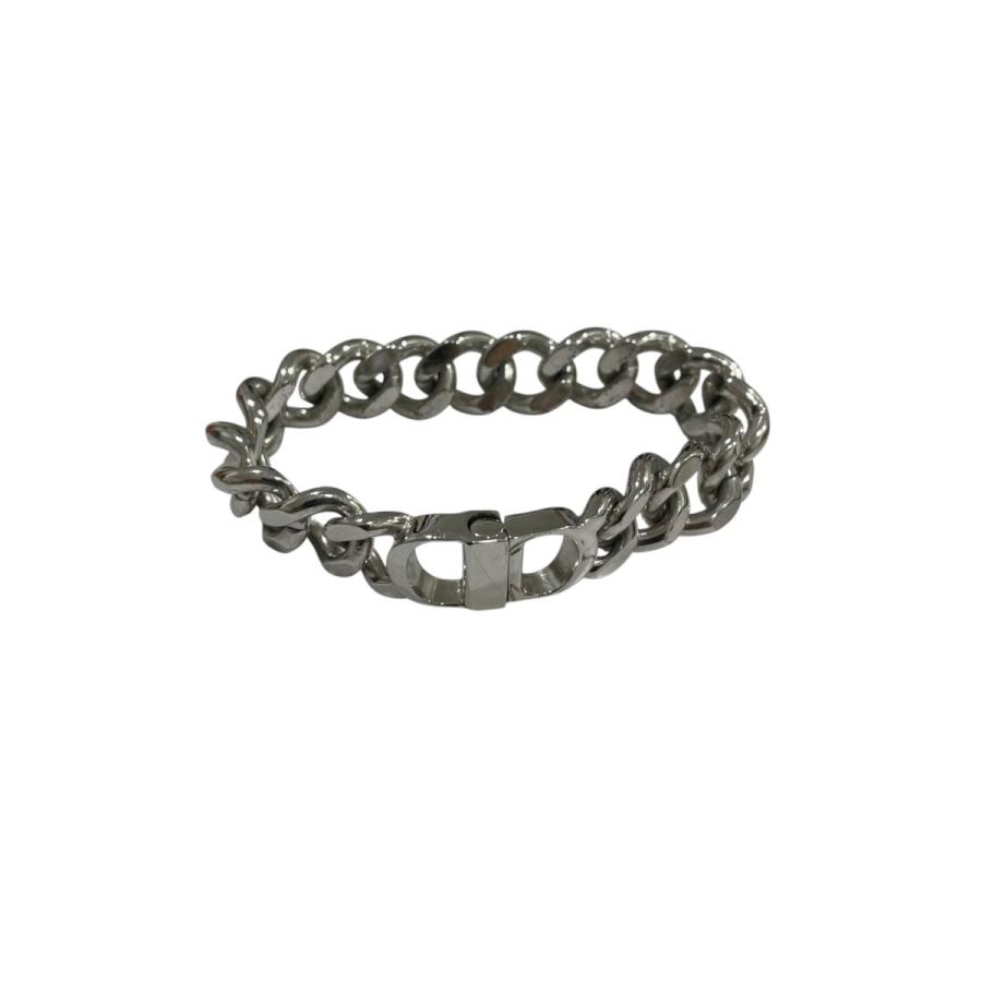 美品 ディオール CD ICON チェーンリンクブレスレット シルバー 19cm Christian Dior ディオール DIOR CD Icon チェーンリンク