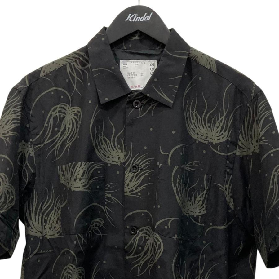 サカイ　sacai ブラックブルゾン　ショート丈　半袖　サイズ2 sacai（サカイ） 半袖シャツ 2503662M ブラック サイズ：1